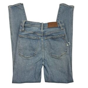 Madewell Womens Blue Skinny 10 High Rise Distressed Casual Pocket Denim Jeans 24